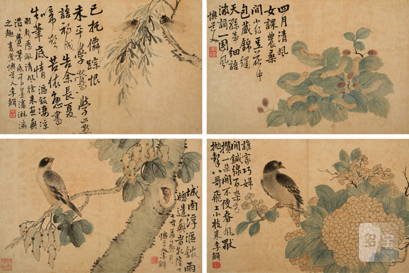 李 鱓（清） 四时风物册 - 图2